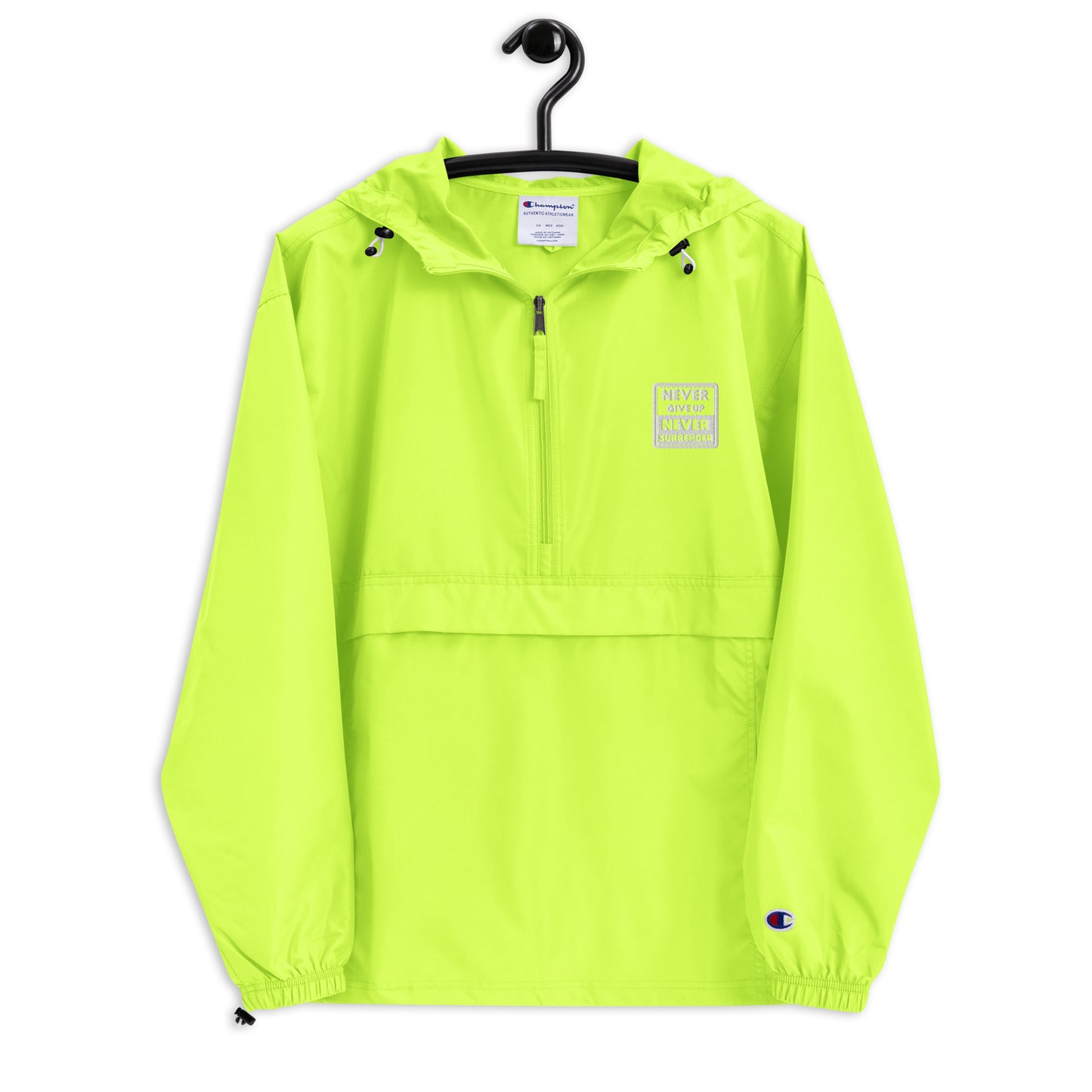 Embroidered Champion Never Surrender Jacket